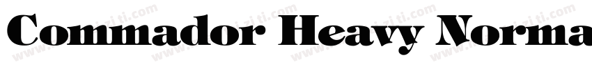 Commador Heavy Normal字体转换